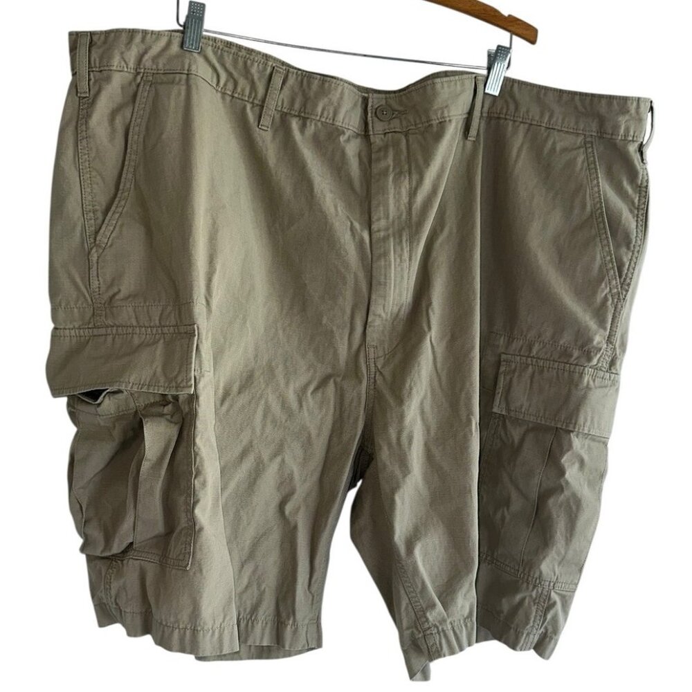 Levi’s Mens Ripstop Cargo Shorts Big & Tall Sz 52 Beige Gorpcore Utility